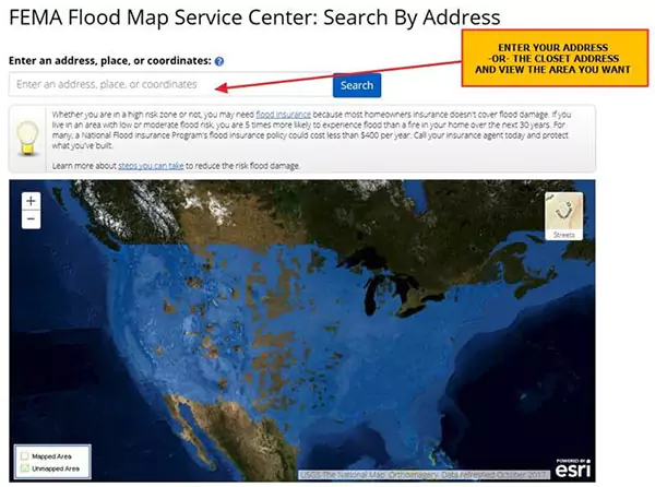 FEMA Flood Map Service Center: Search By Address